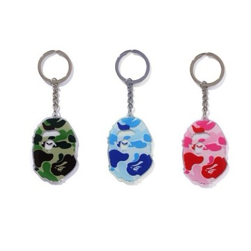 AirRoom 正品 2025AW BAPE ABC CAMO HEAD ACRYLIC KEYCHAIN 大頭 鑰匙圈