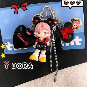 正版Dora 迪士尼聯名米奇趣想時光系列包包掛件 潮流車鑰匙圈 掛件禮物 手工DIY潮玩鑰匙扣掛件 女生禮物 包包掛飾