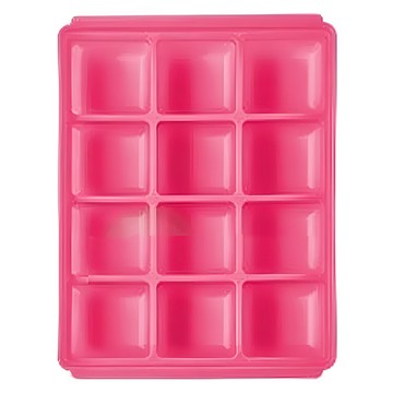 tgm 馬卡龍 白金矽膠副食品冷凍儲存分裝盒  可按使用量調節 保鮮保存  適用於微波爐洗碗機冰箱  M  紅色  1個  25ml