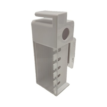 KM 貼壁式免打孔漱口杯掛牆衛浴牙具收納架 ABS+GPPS  白色  1個