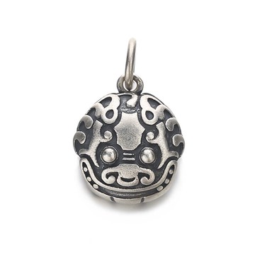 925純銀貔貅招財轉運神獸項鏈吊墜小掛件diy手串手鏈首飾品配件