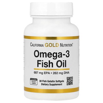 California Gold Nutrition, Omega-3 魚油，30 粒魚明膠軟膠囊（每粒軟膠囊 1,250 毫克）