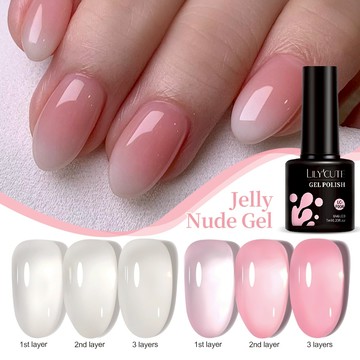 裸色透色光療甲油 裸透色 乳蛋白膠 粉透色光療膠 甲油膠 美甲凝膠 乳白色光療膠 7毫升