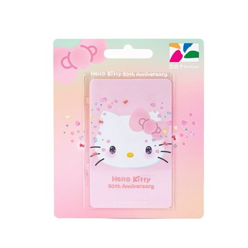 【悠遊卡 EasyCard】HELLO KITTY 50th悠遊卡-亮眼粉