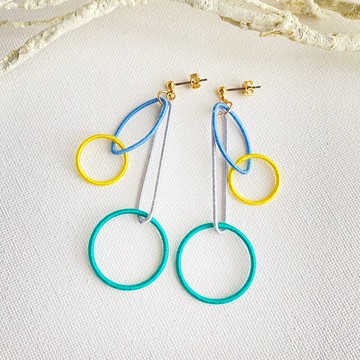 Hoop Hoop耳針/耳夾【綠】