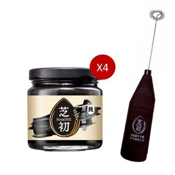 芝初無糖100%純黑芝麻醬超值組-短