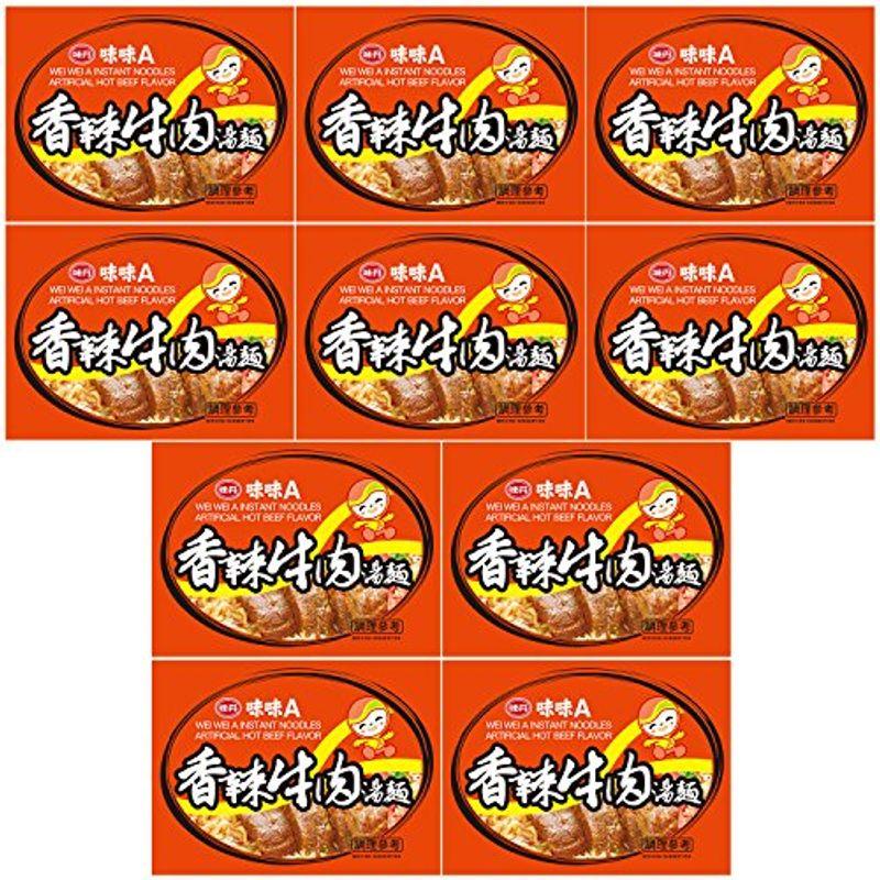 味味A 台湾ラーメン 香辣牛肉味 80g×10個