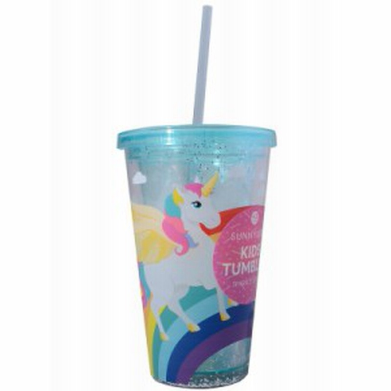 Sunnylife サニーライフ タンブラー おしゃれ インスタ映え ラメ入り ふた付き 二重構造 Kids Glitter Tumbler 450ml S86tumwo 通販 Lineポイント最大1 0 Get Lineショッピング