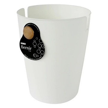 Hachiman Kasei 八幡化成 雙柄垃圾桶 簡約白 10L PP塑料  24.5 × 27cm