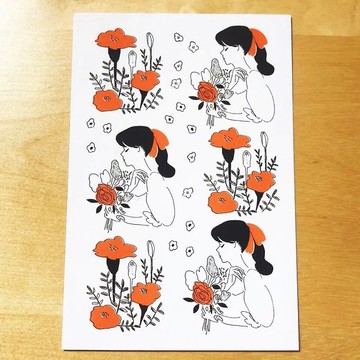 紋身貼紙 復古插畫