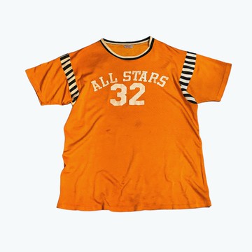 50s 6ps Vintage Rayon 橄欖球 football T-shirt