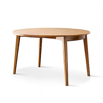 hoi! 源氏木語莫奈橡木可折疊1.3M圓餐桌 Y65R01 (H014292028)