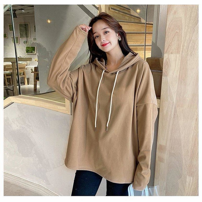 パーカー Uvパーカー レディース トップス パーカー 長袖 秋冬 新作 綿混 Uv 大きいサイズ 韓国風 ゆったり 黒 パーカー おしゃれ 代 30代 40代 5色 通販 Lineポイント最大0 5 Get Lineショッピング