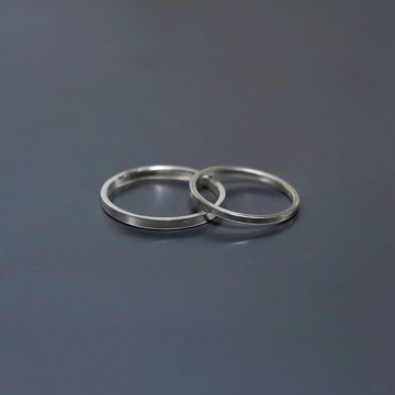 素面細版 純銀戒指 線戒