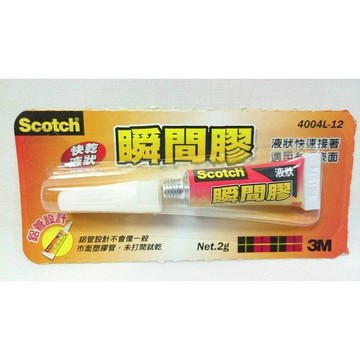 3M™ Scotch® 2g 液狀瞬間膠 4004L-12