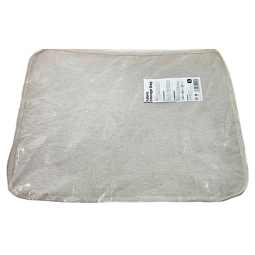 SHIMOYAMA 棉麻大容量可水洗防塵衣物棉被收納袋  1入  1個  55 x 42 x 22cm  米色