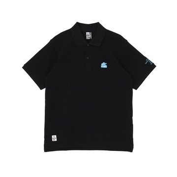 CHUMS Space Booby Polo ShirtPOLO 男 短袖上衣 黑色 CH021260K001