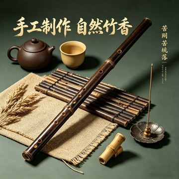 台灣出貨⚡紫竹笛子零基礎入門古風專業級演奏橫笛一吹響成人兒童自學樂器 初學者竹笛 竹笛 橫笛 曲笛 學生竹笛