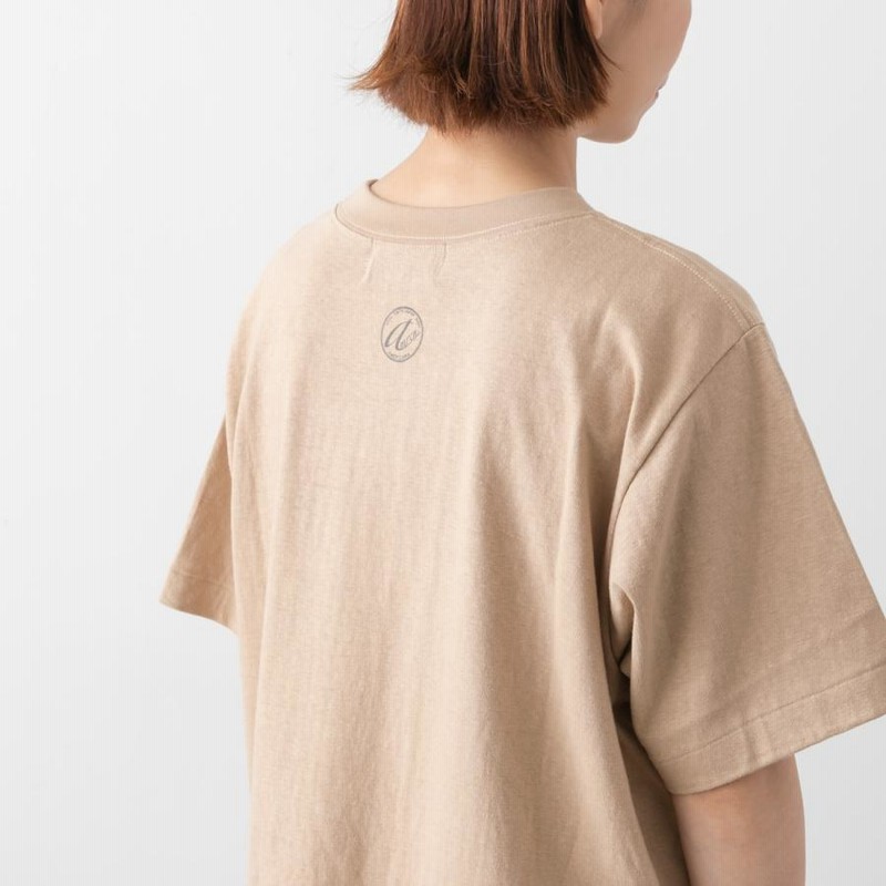 Americana◆Tシャツ/--/コットン/BRW Americana アメリカーナ AMRCN TRACK カレッジ プリント Tシャツ