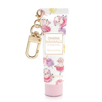 OHANA MAHAALO 珍豬粉櫻 十指香扣限定手霜吊飾10g