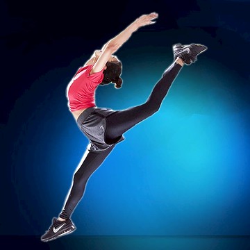 【ELASTI】花紋兩件式韻律褲