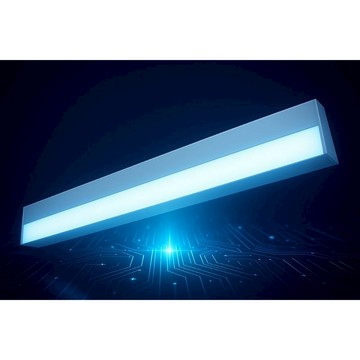 冰塊彩色吸頂燈 LED 1/2/3/4呎 長形燈 彩色軌道燈rgb版 rgb+3000-6000k 調光調色