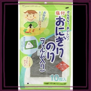 小善本店 塩付おにぎりのり（フィルム入り） 1０枚６袋