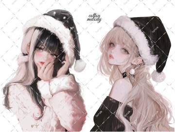 original sticker no.7639 人物貼紙 原創貼紙 人物貼紙 女孩貼紙 原創人物貼紙