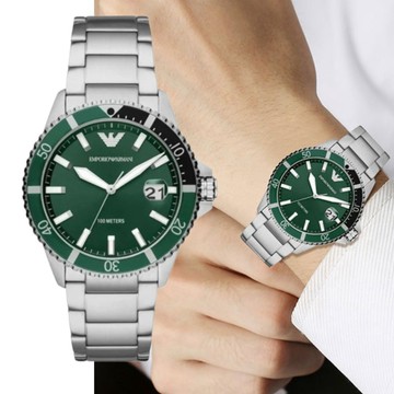 【EMPORIO ARMANI】經典石英男錶 手錶 AR11338