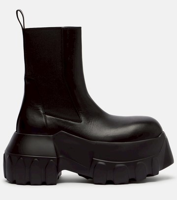 Rick Owens Beatle Mega Tractor leather Chelsea boots