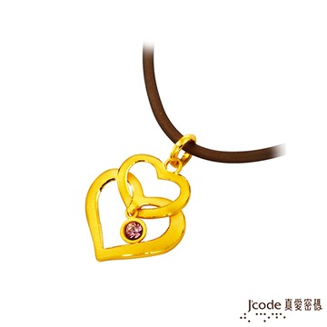 J’code真愛密碼 悸動黃金/水晶墜子 送項鍊