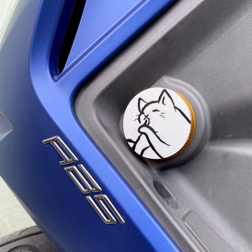 反光屋FKW 牆上的貓 貓咪 4.3圓形反光片 含2片 反光貼紙 車貼 JETSL DRG2 曼巴 LIKE150