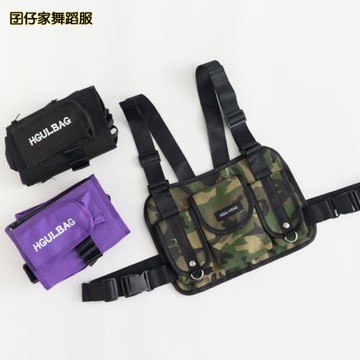 兒童戰術背包男童女童嘻哈街舞配飾少兒潮款馬甲背心演出服