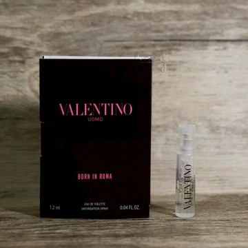 Valentino 范倫鐵諾 UOMO 訂製羅馬 Born In Roma 男性淡香水 1.2mL 試管香水 全新 噴式