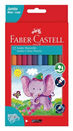 FABER-CASTELL 學齡大六角油性色鉛筆12色111622【APP滿額下單10%點數(單一帳號最高5000點)】1/31止