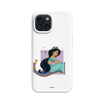 iPhone 15 SolidX 白 - 迪士尼-公主系列 Disney Princess - 公主專屬系列-阿拉丁 茉莉公主
