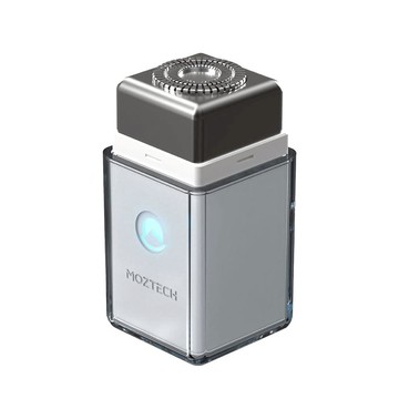 OLIBEAR聯名款 電動迷你刮鬍刀(+鼻毛修剪套裝) 幕藍黑