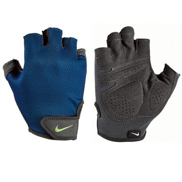 【NIKE耐吉】男用健身手套-深藍色(N0000003412 / AC4230412) 防滑止汗透氣孔洞 單車自行車健力適用 重量訓練 愛情禮物 生日禮物 告白禮物 交換禮物 朋友禮物