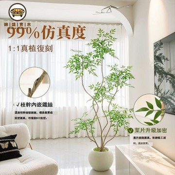免運 附發票 公司貨 仿真植物 假樹 裝飾綠植 人造樹 仿真綠植南天竹大型落地式擺件室內客廳電視櫃高級感仿生植物盆栽工廠現貨直銷 店長新品推薦 售後保障 全館折扣 5F1024