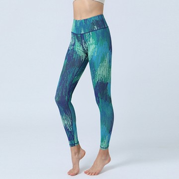 【ALLK 歐楷】促銷 印花韻律瑜珈褲 圖片色(尺寸L-XL/中大尺碼/運動/健身)