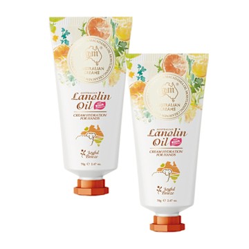 澳洲 G&M 花漾水潤夏威夷果油綿羊護手霜含維他命E -喜悅微風(70g/支 2入組)