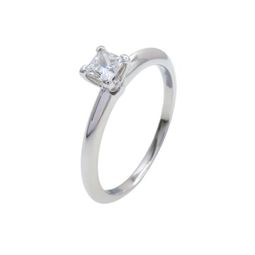 Tiffany & Co 蒂芬妮 Pt950 鉑金 Solitaire 0.24ct 鑽石 戒指 【二手名牌BRAND OFF】