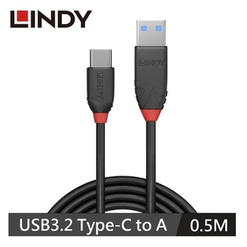 【LINDY 林帝】USB3.2 Type-C TO A 60W 傳輸線 0.5M