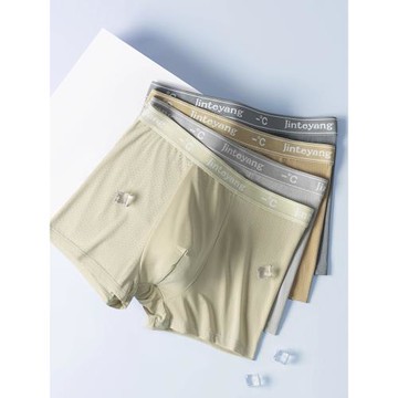 冰絲內褲男2025新款5a抗菌四角褲青少年透氣薄款寬松柔軟平角短褲