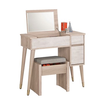 【H&D東稻家居】2.7尺掀妝台/含椅(TCM-06777)