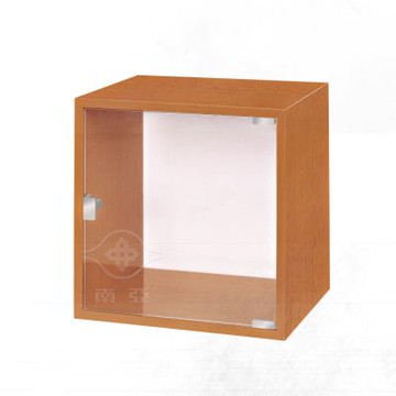 文創集-南亞塑鋼     山亞 南亞塑鋼1.3尺單玻璃開門組合收納櫃-40x31x40cm免組