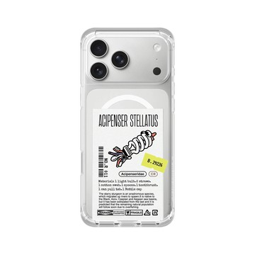 iPhone 17 Pro Max ClearX (MagSafe 兼容) 晶透白 - Marine Debris - 燈泡閃光鱘