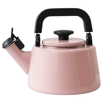 FUJIHORO 琺瑯笛音壺 CTN21WKAP  2.1L  粉色  1個