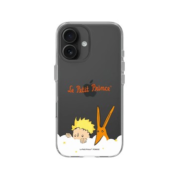 iPhone 16 Clear Case（相機按鈕） 透明 - Le Petit Prince 小王子 - 小王子與狐狸 - 偷偷窺視