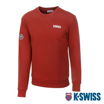 K-SWISS Sweatshirt 圓領上衣 男 紅